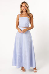 Lala Two Piece Set - Blue Stripe