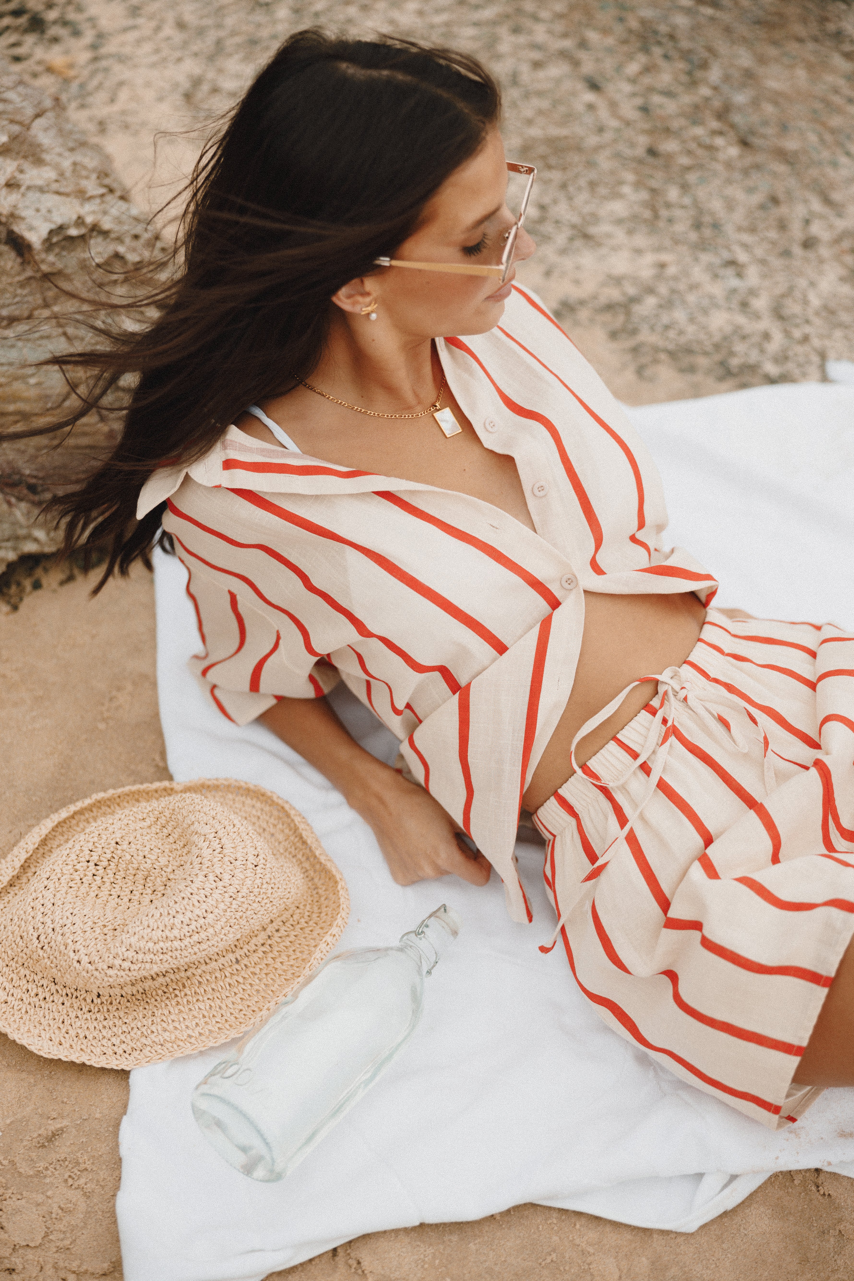 Myles Short Set - Red Stripe