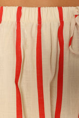 Myles Short Set - Red Stripe