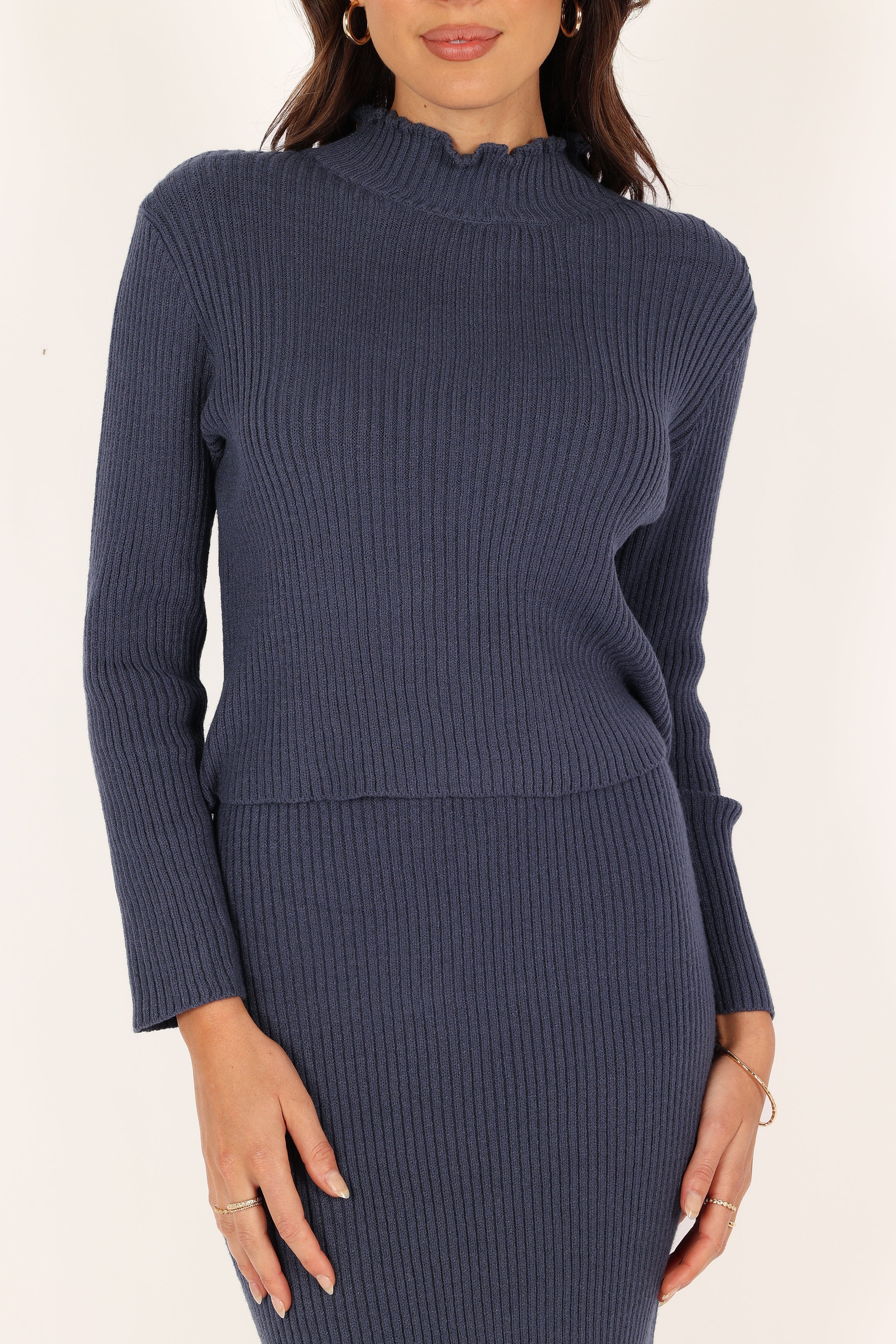 Payton Knitted Set - Navy