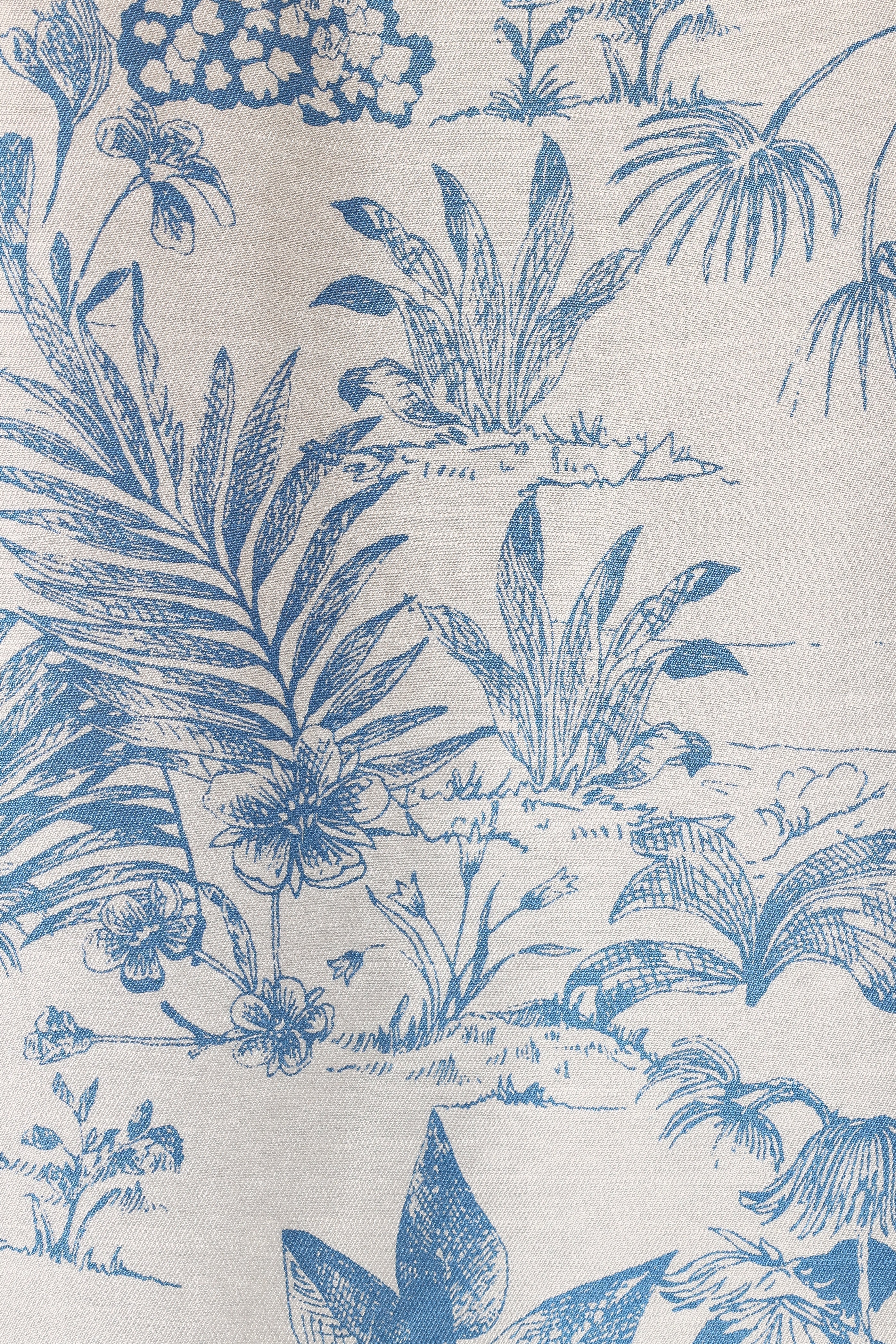 Faye Button Down Top - White Blue